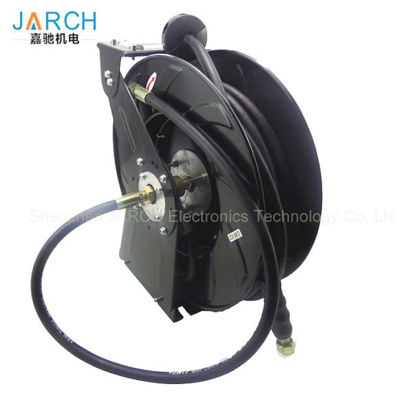 Buy cheap 15m Fuel Hose Pipe Reel Retractable Hose Reel Steel Material High Pressure 10-35Mpa Water Hose Reel from wholesalers