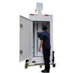 Mobile Construction Site Monitoring Cabinet With 6m Telescopic Mast