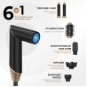 Buy cheap Professional 6 In 1 Powerful Foldable Hot Air Hair Styler Dryer Ionic Beauty Salon Balck Golden from wholesalers