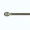 Buy cheap multicolor Iron Pipe Curtain Rods Modern Finial Style with diamonds from wholesalers