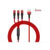 Buy cheap Red Black Multi Phone Charger Cable 0.5A Customized Length Fast Charging from wholesalers