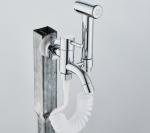 Black Wall Mounted ODM Mixer Tap Sprayer Faucet Set