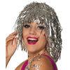 Buy cheap Foil Tinsel Silver Tinsel Wig Fancy Dress Shiny Wig 4.7 X 3.9 X 2 Inches from wholesalers