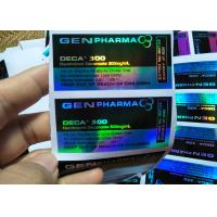Buy cheap Blue Color Custom Hologram Print Prescription Bottle Label For 10Ml Vial product