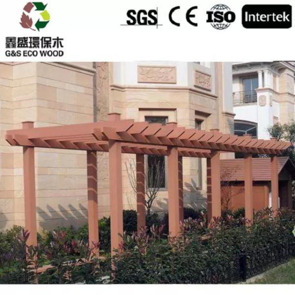 Buy cheap Mold Resistant Wood Grain Composite Pergola Material Pergola WPC 5.4M 5.9M from wholesalers