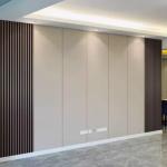 Plastic Bamboo Wood Fibre Wall Panel For Hotel Interior Decoration