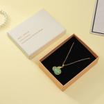 Cardboard Paper Romantic Bow Tie Packaging Box For Earrings Necklace Rings