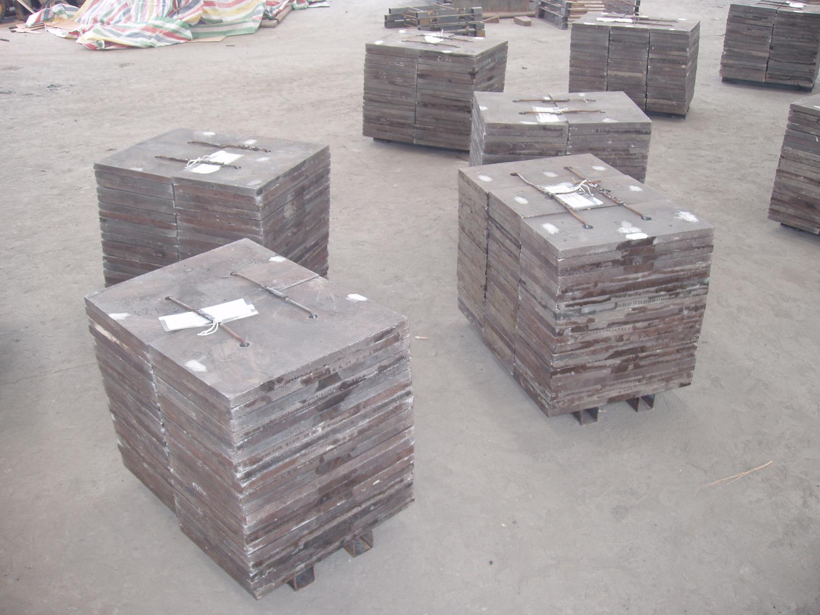 Cement Plant Iron Ni Hard Liners Castings Ni-Cr4-630 HRC56 Hardness