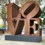 Metal Letter Corten Steel Abstract Sculpture
