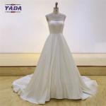 Elegant screen cloth embroidery satin floor-length a-line sweetheart pattern