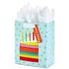 Buy cheap Customized Logo CMYK 4 Color Offset Printing Blue Paper Bag for Kids Birthday Souvenir from wholesalers