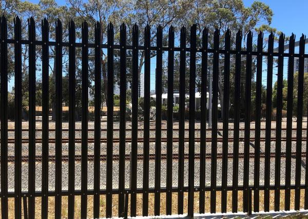 Buy cheap Black Powder Coating Steel Metal Palisade Fence Hot Dip Galvanized from wholesalers