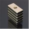 Buy cheap 20*10*3mm N35 Neodymium Block Countersunk Magnets With Screw Hole from wholesalers