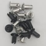 Universal 7/16"x.600" Black Quarter Turn Dzus Stud Aluminum Fastener Standard OE