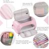 Buy cheap HVOMO BIG CAPACITY PENCIL CASE HIGH LARGE STORAGE POUCH MARKER PEN CASE TRAVEL SIMPLE STATIONERY BAG SCHOOL COLLEGE from wholesalers