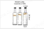 Press Type Nozzle Food Glass Jar Olive Oil Dispenser Glass Seasoning Jars