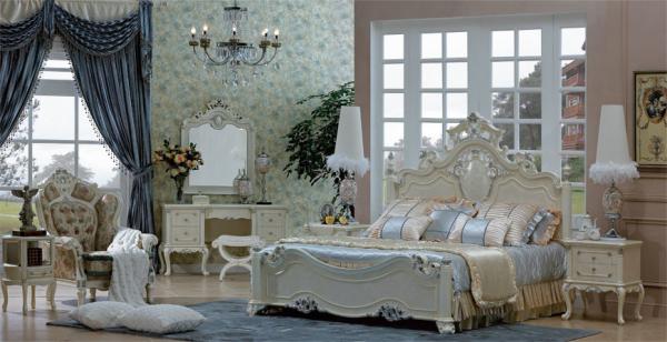Buy cheap Villa Luxury European Bedroom Furniture 1800*2000mm Adult Simple American Double Bed from wholesalers