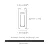 Buy cheap Anodized 9.8*44.3mm Slim Aluminium Profile Indoor Suspended from wholesalers
