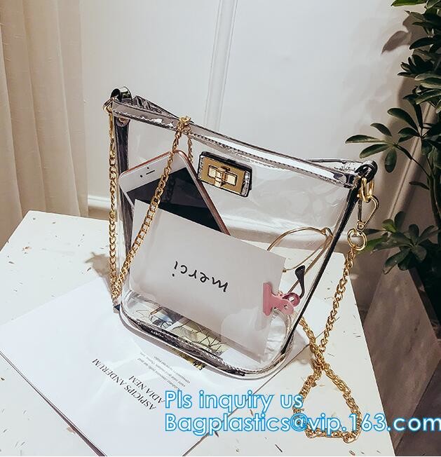 Waterproof Promotional Clear Tote Pvc Handle Shopping Bag, PVC Mat Waterproof Reusable Tote Shopping Bags, Summer Soft P