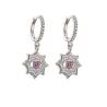 Buy cheap DAYSTAR Sterling Silver Jewlery Zircon Crystal Women Star Hoop Earring from wholesalers