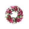 Buy cheap 18 Inch PVC Plastic Faux Tulip Wreath For Front Door Wall Decoration​ from wholesalers