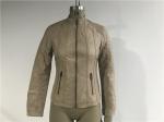 Buy cheap Upstyled Pu Leather Jacket Mandarin Collar Bone With Triple Needle Topstitching from wholesalers