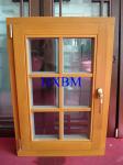 Laminated glass Sound Proof Aluminium Clad Timber Windows 90mm Thickness For