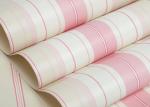 Lovely Embossed Kids Bedroom Wallpaper , Colorful Childrens Striped Wallpaper