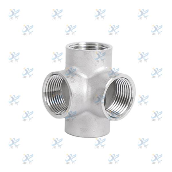 Stainless steel three-dimensional four-way elbow, high-pressure resistant three