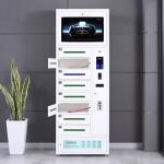 8 Bay Cell Phone Charging Lockers , Fingerprint Lock Phone Charging Station