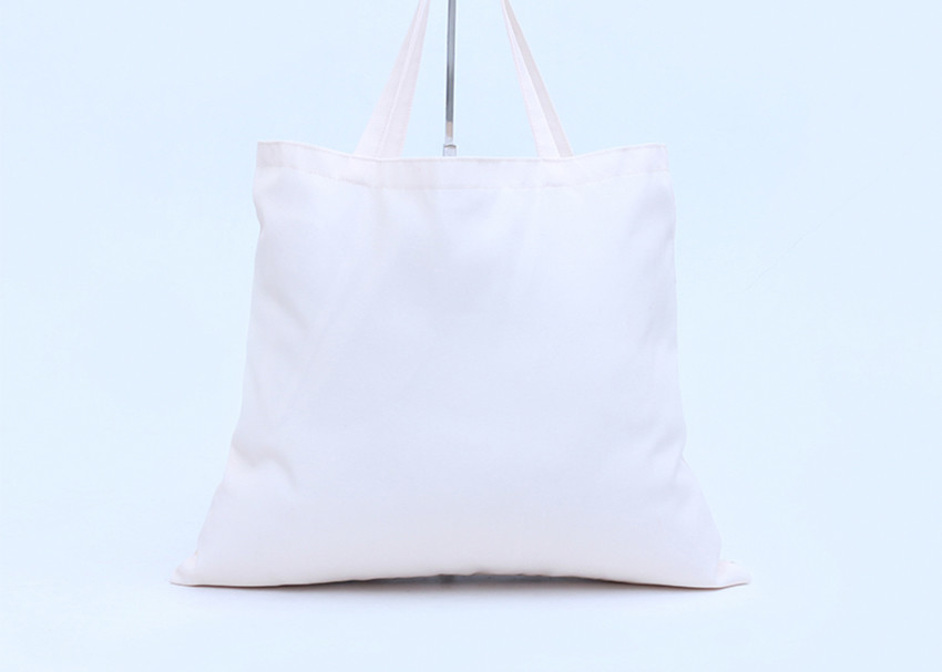 Heat Transfer Lady Canvas ECO Shopping Bags GirlsTote Cartoon Pattern Shoulder Alphabet Handbag
