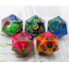Buy cheap Single 20 Sided Glowing Resin Game Dice DND COC TRPG from wholesalers