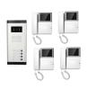 Buy cheap 4 Family Handset Apartment Video Doorbell CMOS Audio Intercom System Remote Talk from wholesalers