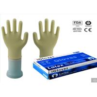 Buy cheap Milky White Color Disposable Medical Gloves 240mm / 9 Inch Length Low Protein product