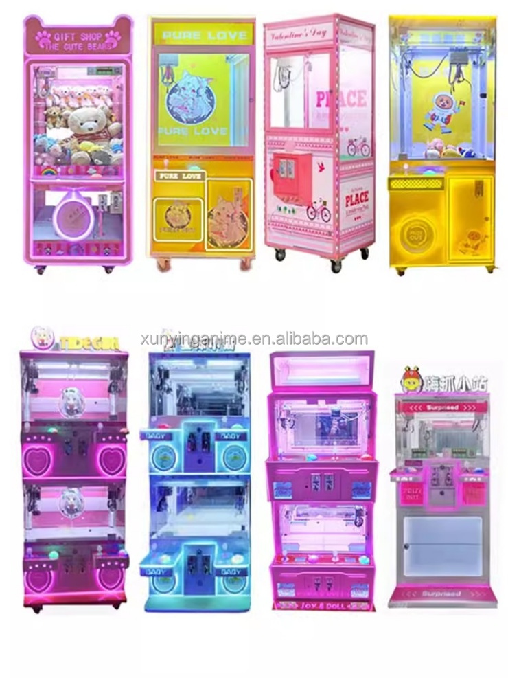 Fun Coin Operated Toy Arcade Crane Claw Machine US Plug Age 6 Years Fun Toy Fun Game
