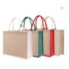 Buy cheap OEM Linen Printed Jute Bags Beach Cartoon Shopping Cotton Small Reusable from wholesalers