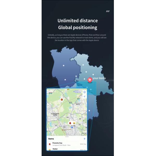 Slim Card GPS Lost Item Tracker Finder For IPhone 15 Wallet MFi Certified Consumption