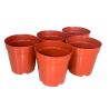 Buy cheap Red Hard PE Coated Round 1 Gallon Nursery Pots With Plastic Tray from wholesalers