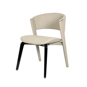 Wholesale High End Modern Leather Dining Room Chair Gold Plated Stainless Steel Luxury Dining Chair from china suppliers