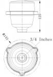 Ac220v FAA 32cd Aircraft Obstruction Warning Light 3W