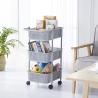 Buy cheap Tall 95.5cm Large Plastic Laundry Basket 3 Tier Laundry Basket With Wheels from wholesalers
