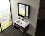 800mm Bathroom Mirror Cabinet Wall Mounted Artificial Marble Countertop
