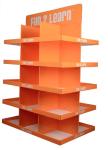 Buy cheap Orange Compartment Cardboard Corrugated Display Rack Digital 3D Design from wholesalers