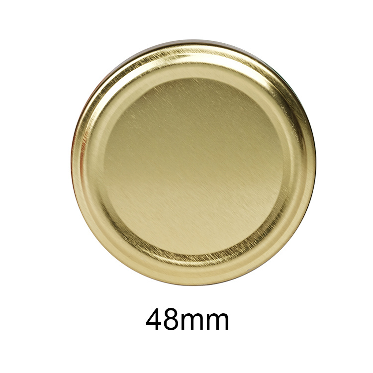 Free Sample 38mm 43mm 48mm 53mm 58mm 63mm 70mm 82mm Wide Mouth Tinplate Metal Lug Cap for Canning Jar