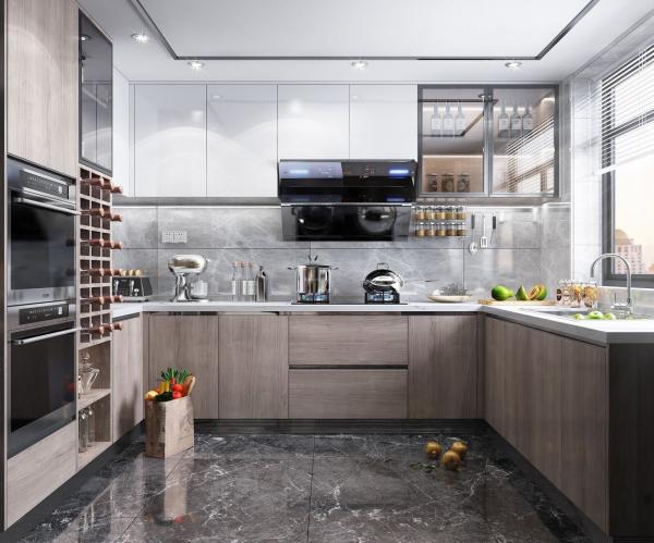 Buy cheap Modern Style White Gray Blue Wooden Furniture Shaker Style Kitchen Cabinets from wholesalers