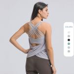 Cross Back Women Tank Top High Impact Bra Loost Fit Lightweight