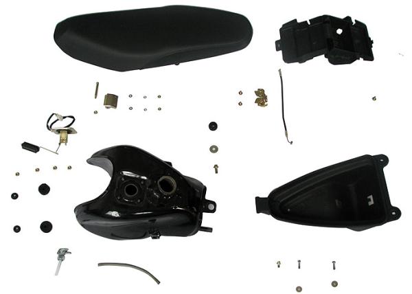 Buy cheap Black Color Motorcycle Spare Parts Oil Tank Big Capability For CS ONE Model from wholesalers