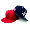 Buy cheap Custom 3d Puff Embroidery Flat Brim Snapback Hats Black Red Blue Color from wholesalers