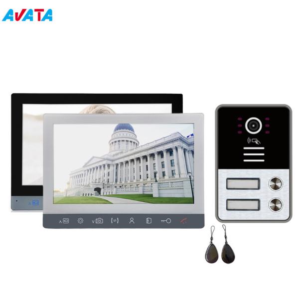 Buy cheap Multi Apartments Video Intercoms with 2 Buttons for 2 Family Video Door Phone from wholesalers