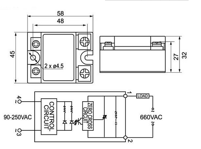 SSR-40AA Fotek Solid State Relay/SSR Electrical Relay With CE Quality